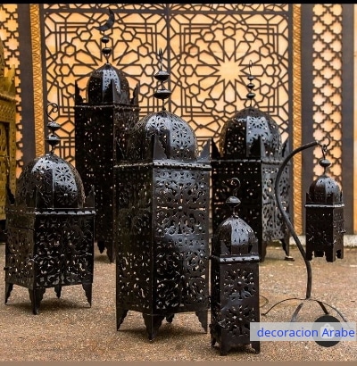 Faroles Marroquíes de hierro