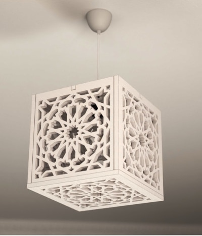 lampara celosía árabe Alhambra