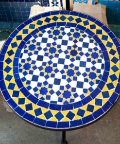 mesa mosaico multicolor tablero