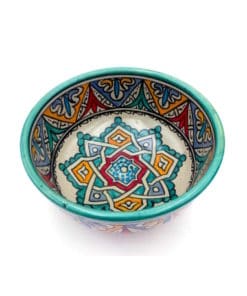 cerámica marroquí ensaladera multicolor