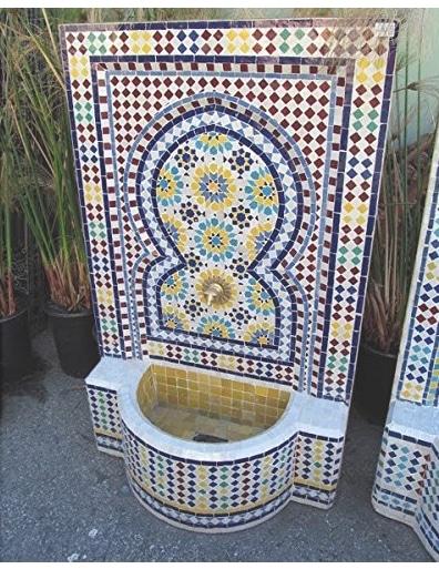 fuente mosaico arabe exterior