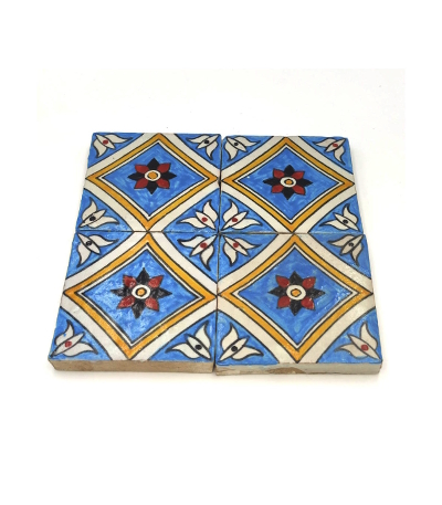 azulejo marrioquí artesanal celeste