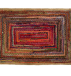 alfombra de yute ambiente étnico