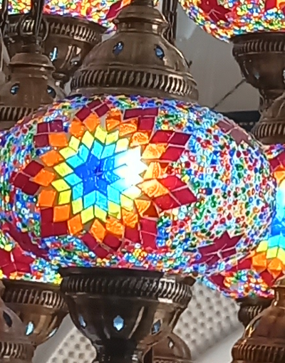 detalle lampara turca