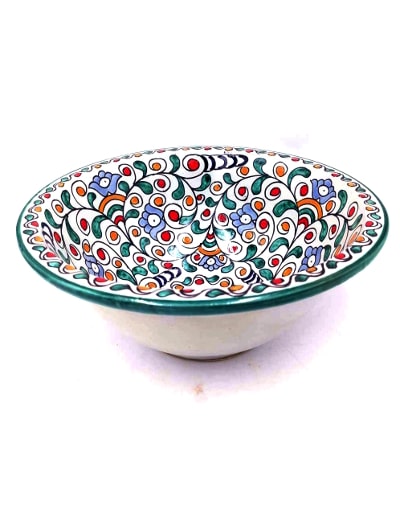 lavabo cerámica marroqui artesanal floral