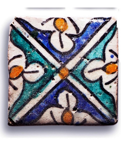 azulejo marroqui esmaltado