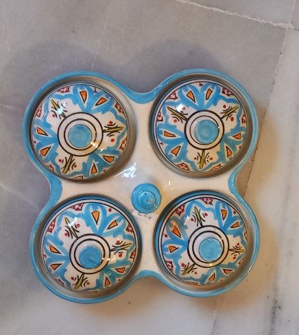 cerámica marroquí tintero