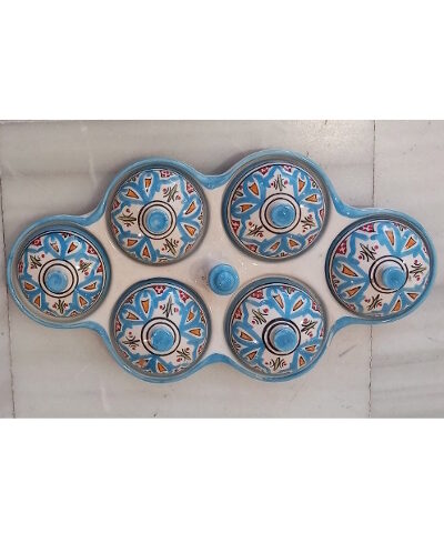 tintero cerámica marroquí decorativo