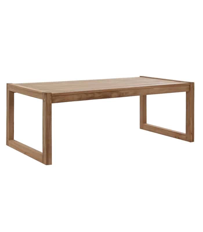mesa de teca rectangular