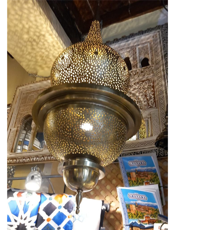 gran lampara marroquí cobre