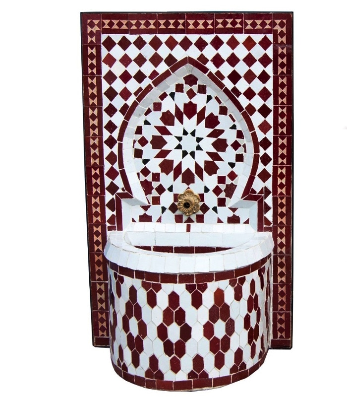 fuente mosaico marroqui mediana