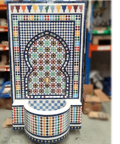 mesa mosaico marroquí grande exterior multicolor Riad