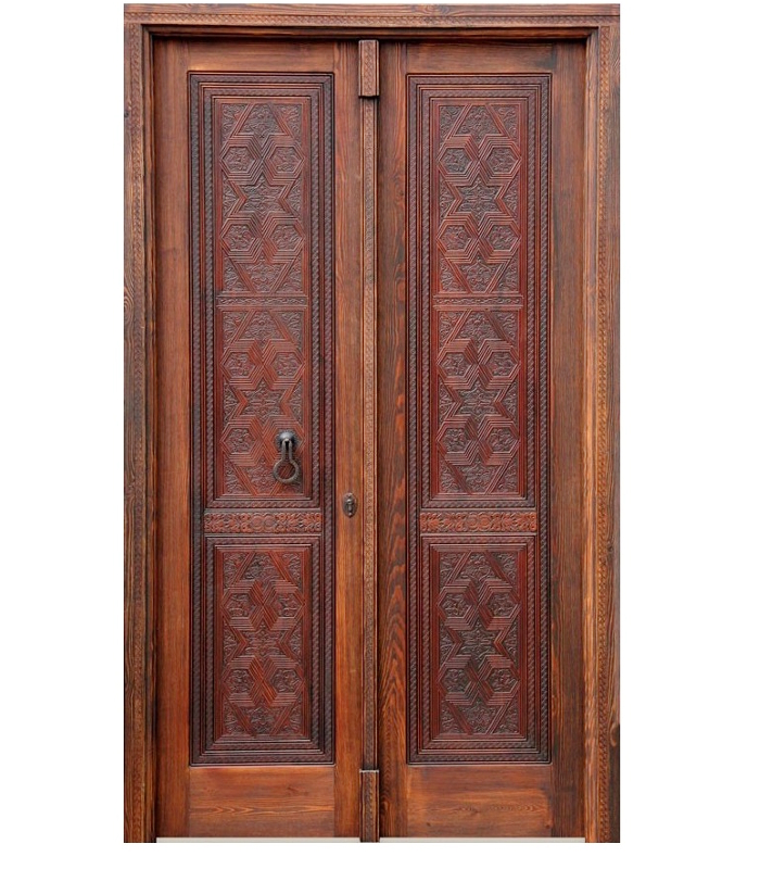 puerta exterior madera estilo andaluz mudejar modelo trevelez