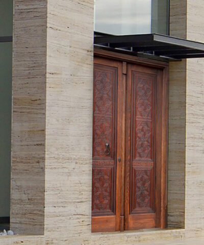 puerta exterior pino rustica andaluza mudejar