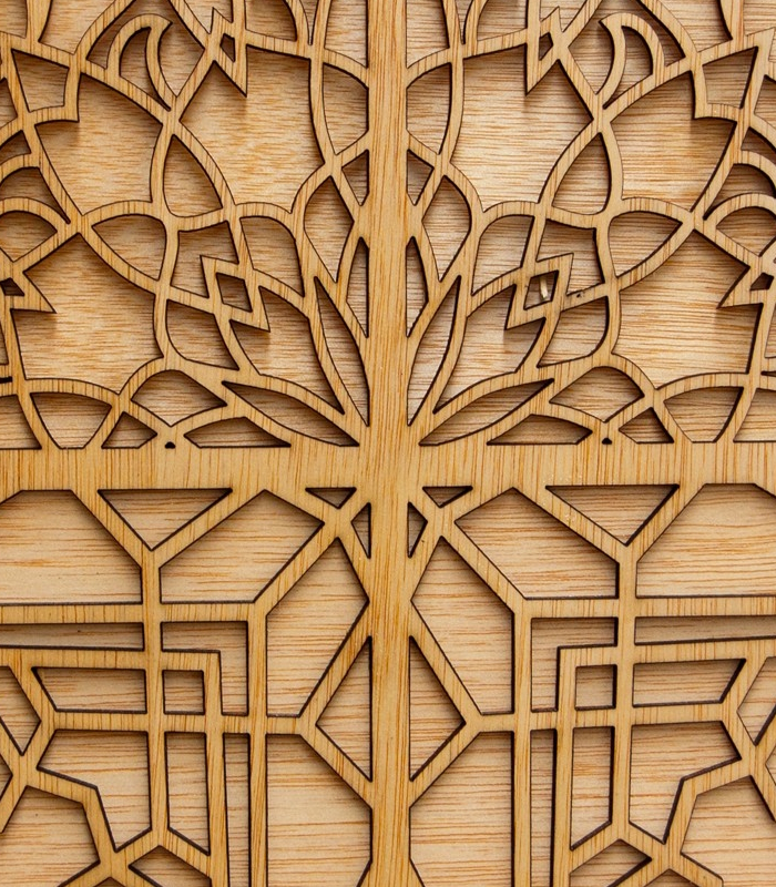 detalle del arabesco de puerta árabe