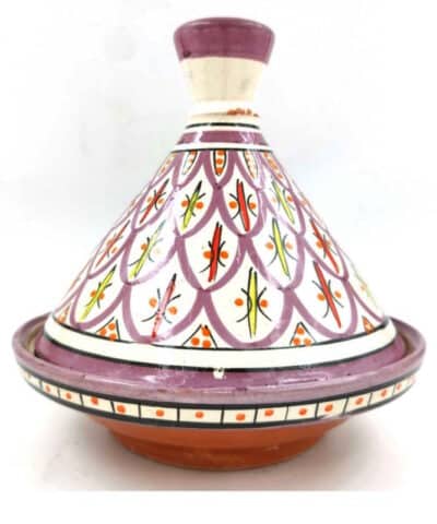 tajin marroquí cerámica color morado