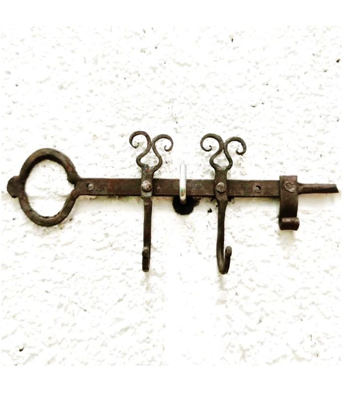 colgador de llaves pared derustico de forja marroqui