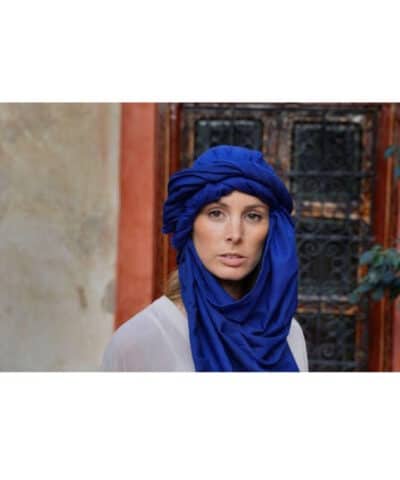 fular tuareg marroqui azul