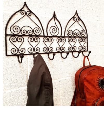 perchero rustico de hierro forjado marroquí modelo Cupula