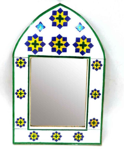 espejo andaluz estilo árabe andalusí blanco