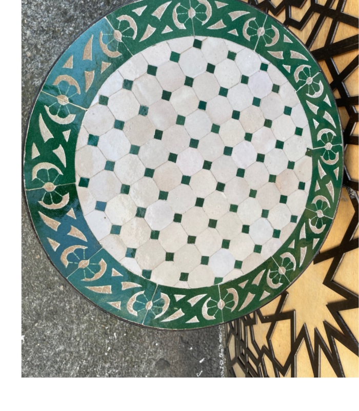 mesa mosaico marroqui dvede cenefas con arabescos