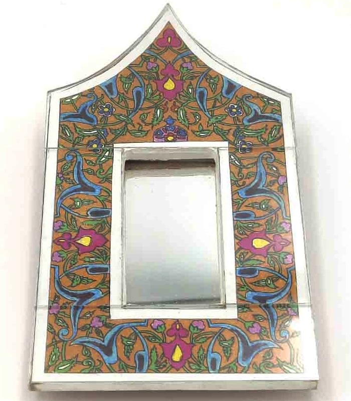 espejo decorativo marroqui estilo floral árabe
