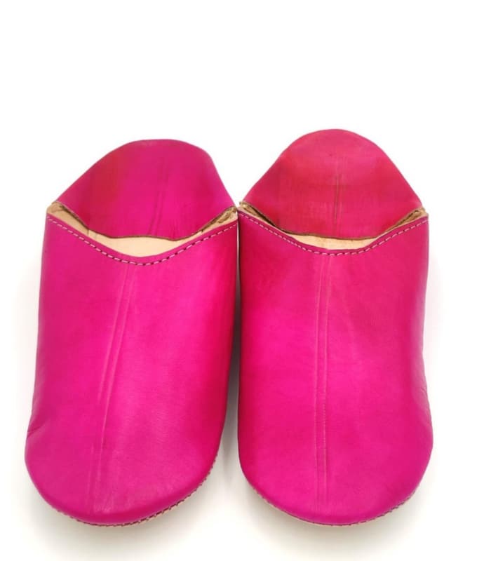 pantuflas babuchas color rosa