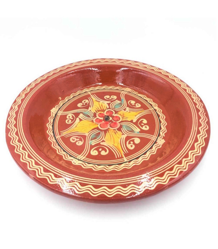 plato de cerámica marroqui pintado para el cuscus
