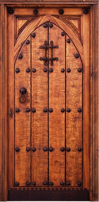puerta rustica exterior morisca G-31, 109 cm x 218 cm