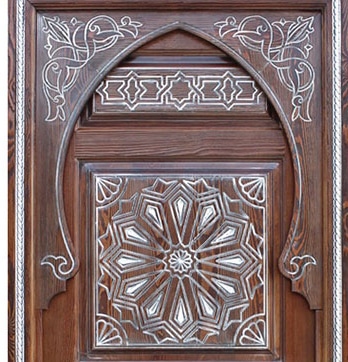 puerta andaluza árabe dibujos dorados