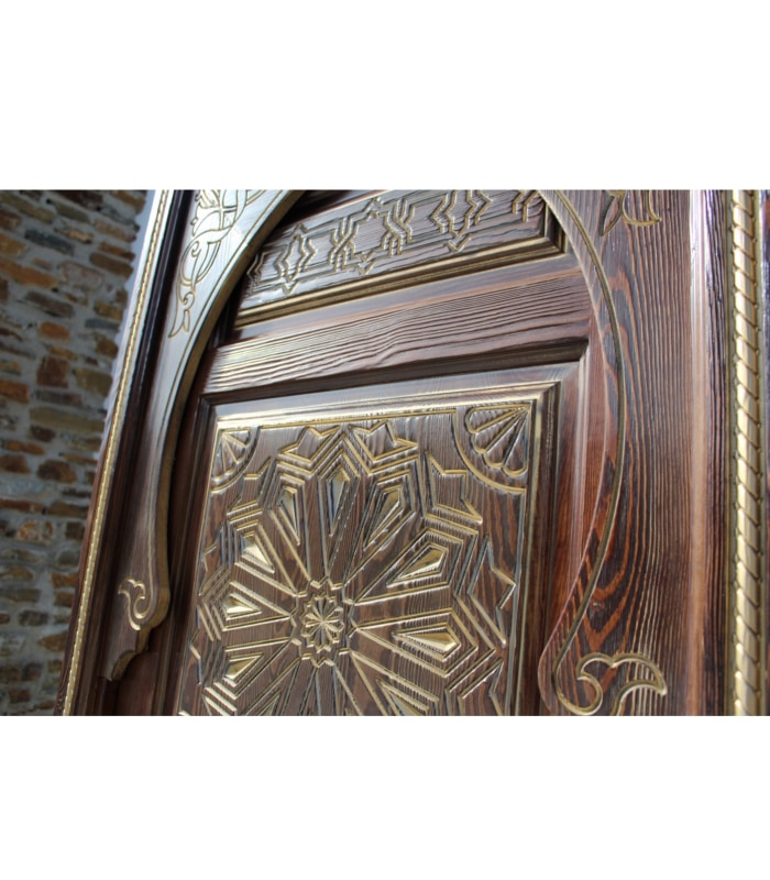 puerta andaluza de estilo marroqui árabe, dibujos árabes