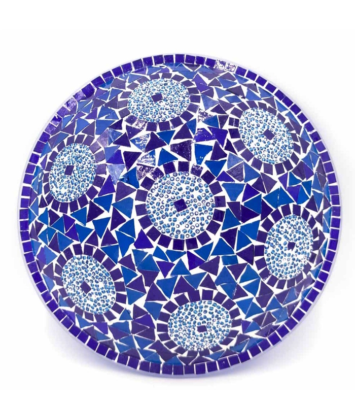 plafon de Turquia redondo cristales mosaico Tocapi